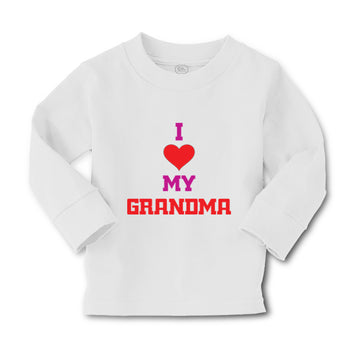 Baby Clothes I Heart My Grandma Love Grandmother Grandma Boy & Girl Clothes