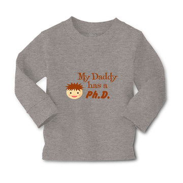 Baby Clothes My Daddy Has A Phd Scientist Doctor Dad Father's Day Cotton