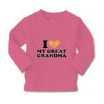 Baby Clothes I Love My Great Grandma Grandparents A Boy & Girl Clothes Cotton - Cute Rascals
