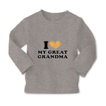 Baby Clothes I Love My Great Grandma Grandparents A Boy & Girl Clothes Cotton - Cute Rascals