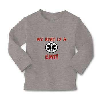 Baby Clothes My Aunt Is A Emt! Paramedic Boy & Girl Clothes Cotton