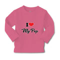 Baby Clothes I Love My Pop Dad Father's Day Boy & Girl Clothes Cotton