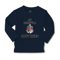 Baby Clothes My Daddy's A Navy Chief Dad Father's Day Boy & Girl Clothes Cotton - Cute Rascals
