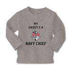 Baby Clothes My Daddy's A Navy Chief Dad Father's Day Boy & Girl Clothes Cotton - Cute Rascals