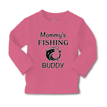 Baby Clothes Mommy's Fishing Buddy Mom Mothers Boy & Girl Clothes Cotton