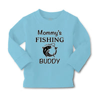 Baby Clothes Mommy's Fishing Buddy Mom Mothers Boy & Girl Clothes Cotton - Cute Rascals