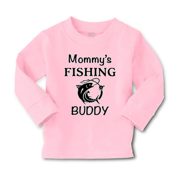 Baby Clothes Mommy's Fishing Buddy Mom Mothers Boy & Girl Clothes Cotton
