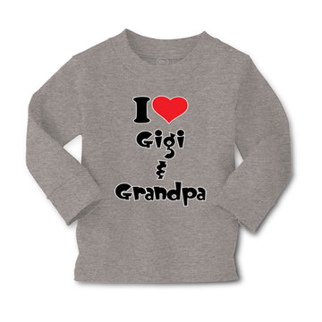 Baby Clothes I Love My Gigi and Grandpa Grandparents Boy & Girl Clothes Cotton