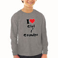 Baby Clothes I Love My Gigi and Grandpa Grandparents Boy & Girl Clothes Cotton