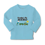 Baby Clothes Grandpa's My Hero Grandpa Grandfather Boy & Girl Clothes Cotton - Cute Rascals