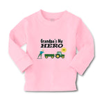 Baby Clothes Grandpa's My Hero Grandpa Grandfather Boy & Girl Clothes Cotton - Cute Rascals