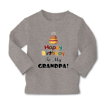 Baby Clothes Happy Birthday to My Grandpa Grandfather Boy & Girl Clothes Cotton