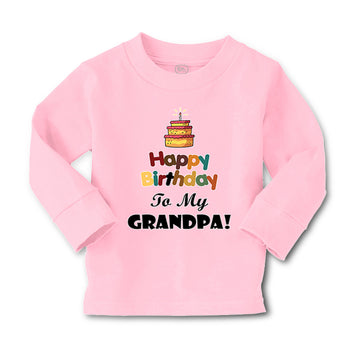 Baby Clothes Happy Birthday to My Grandpa Grandfather Boy & Girl Clothes Cotton
