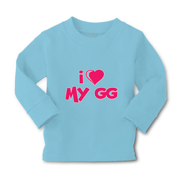 Baby Clothes I Heart My Gg Grandma Grandmother Boy & Girl Clothes Cotton