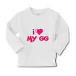 Baby Clothes I Heart My Gg Grandma Grandmother Boy & Girl Clothes Cotton - Cute Rascals