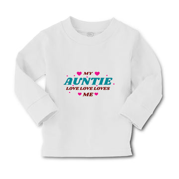 Baby Clothes My Auntie Loves Me Aunt Funny Style B Boy & Girl Clothes Cotton