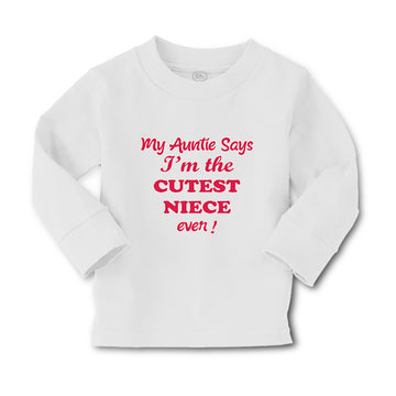 Baby Clothes My Auntie Says I'M The Cutest Niece Ever Boy & Girl Clothes Cotton