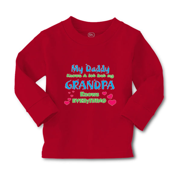 Baby Clothes My Daddy Knows A Lot but My Grandpa Knows Everything Cotton - Cute Rascals
