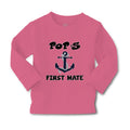 Baby Clothes Pop's First Mate Grandpa Grandfather Boy & Girl Clothes Cotton