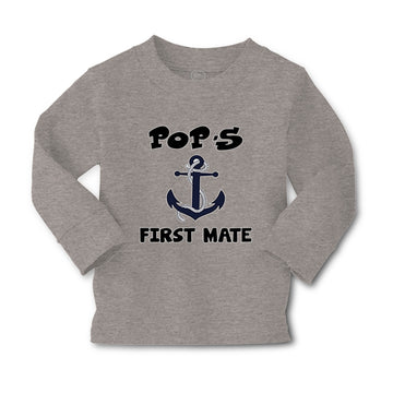 Baby Clothes Pop's First Mate Grandpa Grandfather Boy & Girl Clothes Cotton