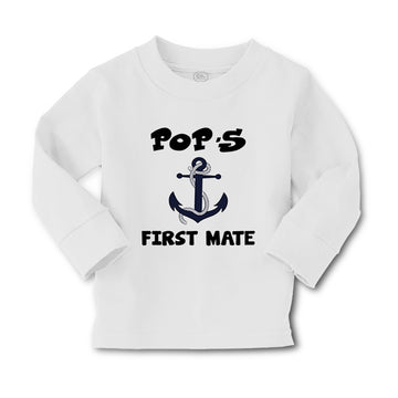 Baby Clothes Pop's First Mate Grandpa Grandfather Boy & Girl Clothes Cotton