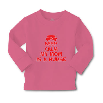 Baby Clothes Keep Calm My Mom Is A Nurse Mom Mothers Day Style A Cotton