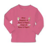 Baby Clothes What Happens at Nana & Papa's Stays at Nana & Papa's Cotton - Cute Rascals