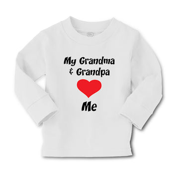 Baby Clothes My Grandma and My Grandpa Love Me Grandparents Boy & Girl Clothes