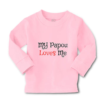 Baby Clothes My Papou Loves Me Grandmother Grandma Boy & Girl Clothes Cotton