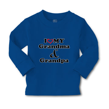 Baby Clothes I Love My Grandma and Grandpa Grandparents B Boy & Girl Clothes