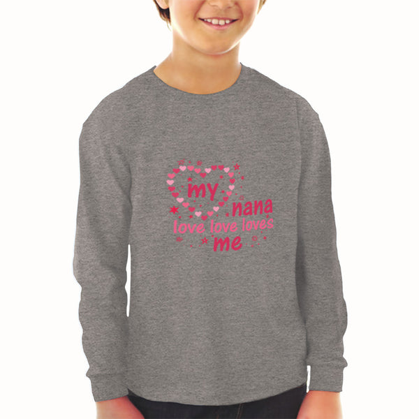 Baby Clothes My Nana Love Love Loves Me Grandmother Grandma Style D Cotton - Cute Rascals