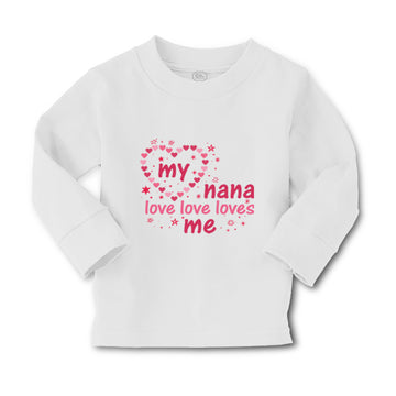 Baby Clothes My Nana Love Love Loves Me Grandmother Grandma Style D Cotton