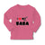 Baby Clothes I Heart Love My Baba Dad Father's Day Boy & Girl Clothes Cotton - Cute Rascals