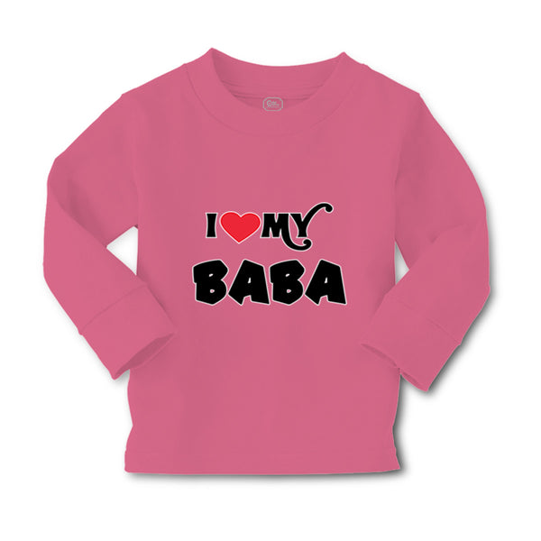 Baby Clothes I Heart Love My Baba Dad Father's Day Boy & Girl Clothes Cotton - Cute Rascals