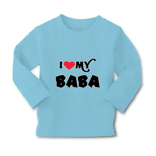 Baby Clothes I Heart Love My Baba Dad Father's Day Boy & Girl Clothes Cotton - Cute Rascals