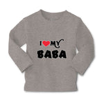 Baby Clothes I Heart Love My Baba Dad Father's Day Boy & Girl Clothes Cotton - Cute Rascals