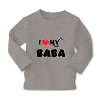 Baby Clothes I Heart Love My Baba Dad Father's Day Boy & Girl Clothes Cotton - Cute Rascals
