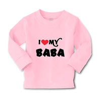 Baby Clothes I Heart Love My Baba Dad Father's Day Boy & Girl Clothes Cotton - Cute Rascals