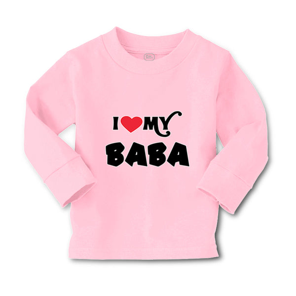 Baby Clothes I Heart Love My Baba Dad Father's Day Boy & Girl Clothes Cotton - Cute Rascals