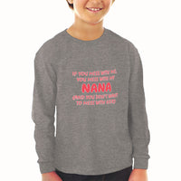 Baby Clothes If You Mess with Me You Mess with My Nana B Funny Cotton - Cute Rascals