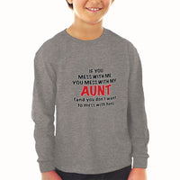 Baby Clothes If You Mess with Me You Mess with My Auntie Aunt Funny Style A - Cute Rascals