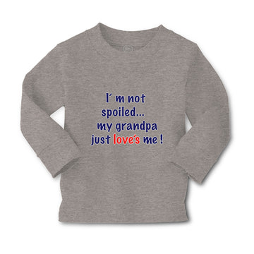 Baby Clothes I'M Not Spoiled My Grandpa Just Loves Me Boy & Girl Clothes Cotton