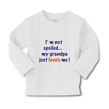 Baby Clothes I'M Not Spoiled My Grandpa Just Loves Me Boy & Girl Clothes Cotton
