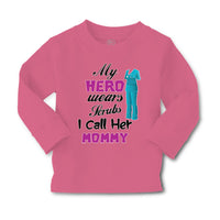 Baby Clothes My Hero Wears Scrubs and I Call Her Mommy Doctor Nurse Cotton - Cute Rascals