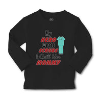 Baby Clothes My Hero Wears Scrubs I Call Her Mommy Doctor Nurse Cotton - Cute Rascals