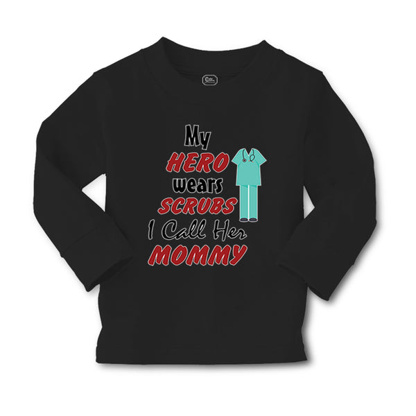 Baby Clothes My Hero Wears Scrubs I Call Her Mommy Doctor Nurse Cotton - Cute Rascals