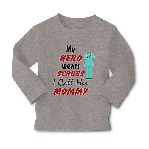 Baby Clothes My Hero Wears Scrubs I Call Her Mommy Doctor Nurse Cotton - Cute Rascals