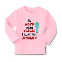 Baby Clothes My Hero Wears Scrubs I Call Her Mommy Doctor Nurse Cotton - Cute Rascals