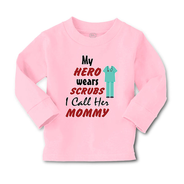 Baby Clothes My Hero Wears Scrubs I Call Her Mommy Doctor Nurse Cotton - Cute Rascals