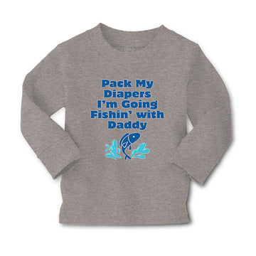 Baby Clothes Pack My Diapers I'M Going Fishing with Daddy Dad Father's Day